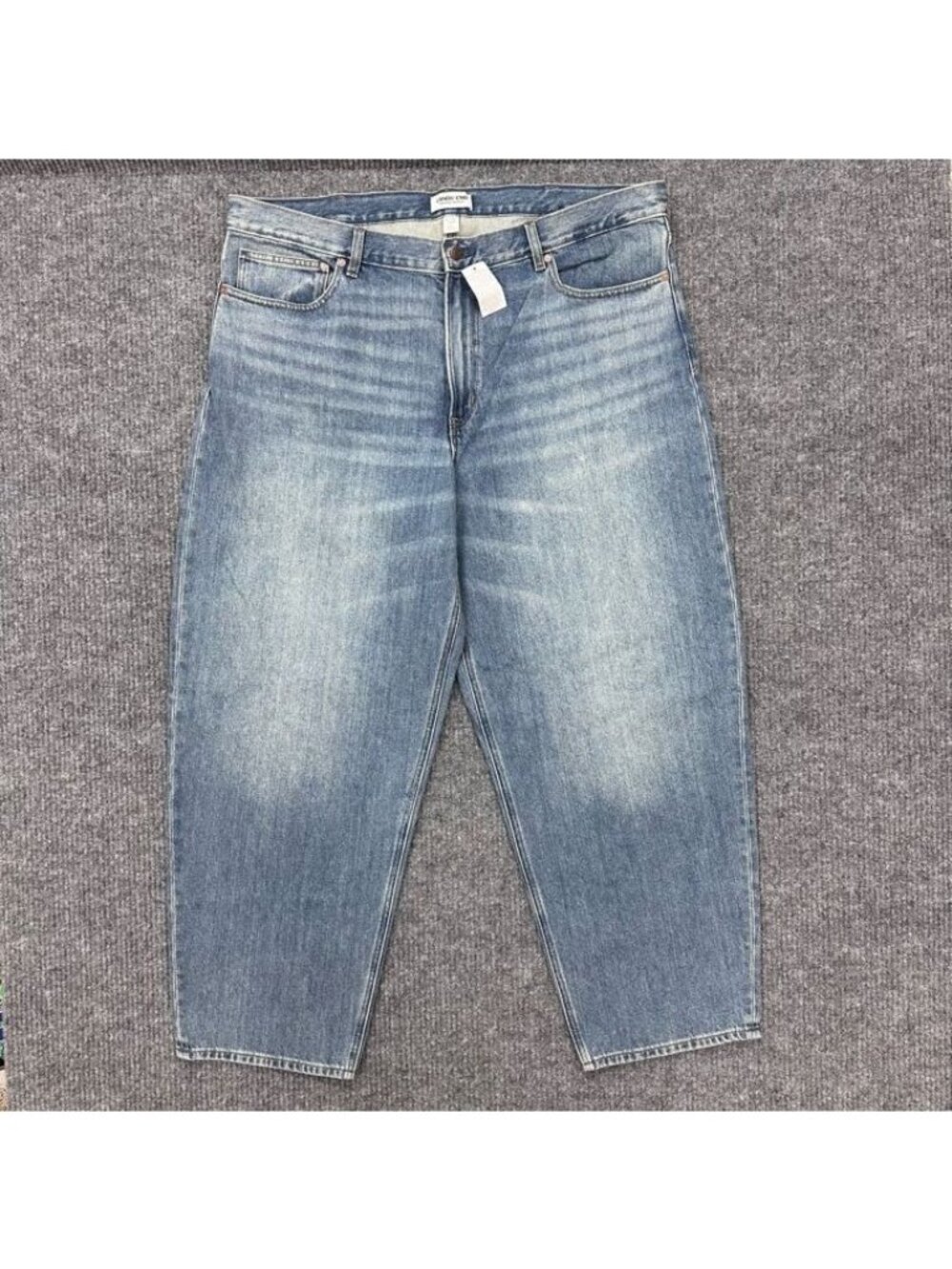 Lands End Relaxed Tapered Fit Denim Blue Jeans 100% Cotton Mens size 42x32 NEW